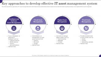 Key Approaches To Develop Effective It Asset Management System