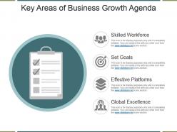 Key areas of business growth agenda ppt design templates