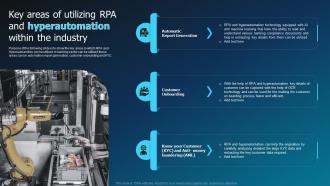 Key Areas Of Utilizing RPA And Hyperautomation Within The Industry Hyperautomation Industry Report