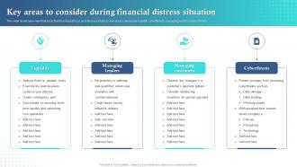 Key Areas To Consider During Financial Distress Situation