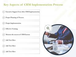 Key aspects of crm implementation process ppt powerpoint portfolio templates