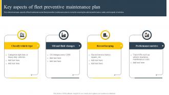 Key Aspects Of Fleet Preventive Maintenance Plan