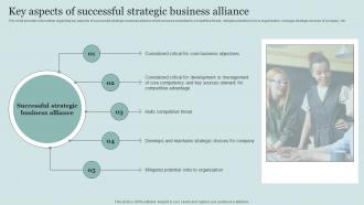 Key Aspects Of Successful Strategic Business Alliance Critical Initiatives To Deploy Successful Business