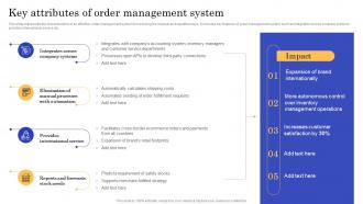 Key Attributes Of Order Management System CMS Implementation To Modify Online Stores