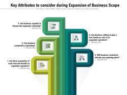 Key attributes to consider during expansion of business scope