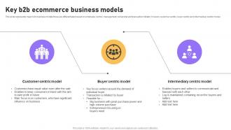 Key B2b Ecommerce Business Models B2b E Commerce Platform Management