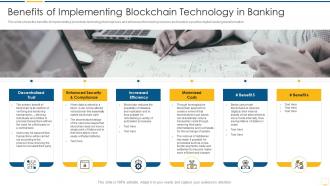 Key benefits banking industry transformation benefits implementing blockchain technology