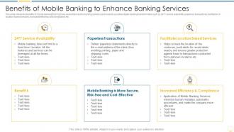 Key benefits banking industry transformation mobile banking enhance banking services
