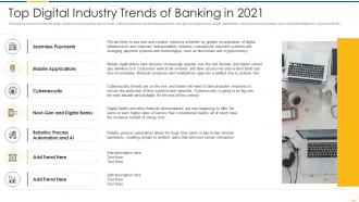 Key benefits banking industry transformation top digital industry trends banking in 2021