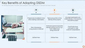 Key benefits of adopting dsdm dynamic system development method dsdm it