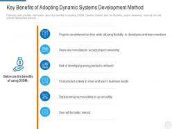 Key benefits of adopting dynamic systems development method dynamic system development model it