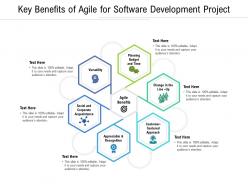 Key benefits of agile for software development project