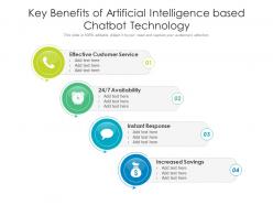 Key benefits of artificial intelligence based chatbot technology