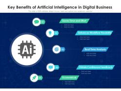 Key benefits of artificial intelligence in digital business