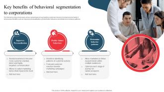 Key Benefits Of Behavioral Segmentation Developing Marketing And Promotional MKT SS V