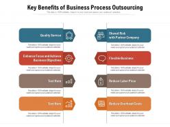 Key benefits of business process outsourcing