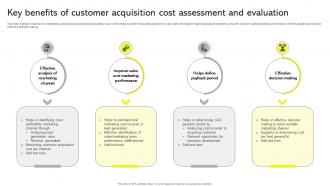 Key Benefits Of Customer Acquisition Cost Assessment And Evaluation