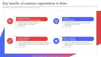 Key Benefits Of Customer Segmentation To Firms Target Audience Analysis Guide To Develop MKT SS V