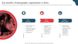 Key Benefits Of Demographic Segmentation Developing Marketing And Promotional MKT SS V