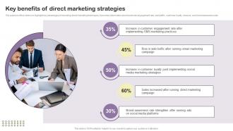 Key Benefits Of Direct Marketing Strategies Essential Guide To Direct MKT SS V