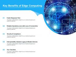 Key benefits of edge computing