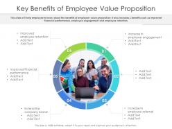 Key benefits of employee value proposition
