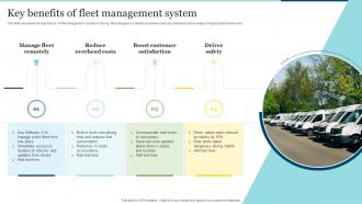 Key Benefits Of Fleet Management System