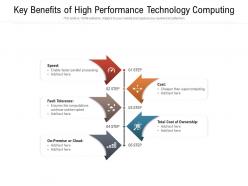 Key benefits of high performance technology computing
