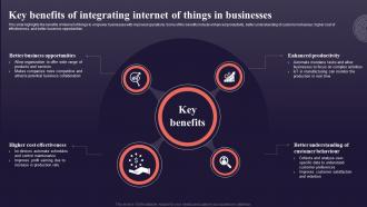 Key Benefits Of Integrating Internet Of Things In Introduction To Internet Of Things IoT SS