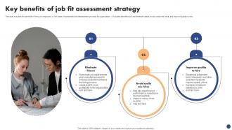 Key Benefits Of Job Fit Assessment Strategy