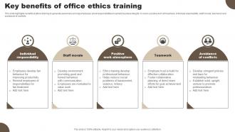 Key Benefits Of Office Ethics Training
