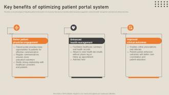 Key Benefits Of Optimizing Patient Portal System His To Transform Medical
