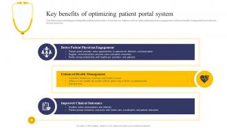 Key Benefits Of Optimizing Patient Portal System Integrating Health Information System