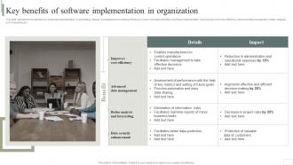 Key Benefits Of Software Implementation In Organization Business Software Deployment Strategic
