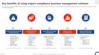 Key Benefits Of Using Export Compliance Business Management Software