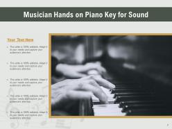 Key board attached hanged security musician piano