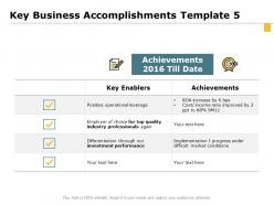 Key business accomplishments investment ppt powerpoint presentation summary pictures