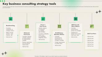 Key Business Consulting Strategy Tools