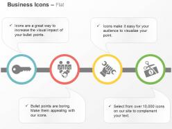 Key business deal tools financial price cut down ppt icons graphics