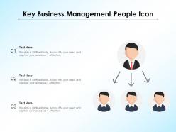 Key business management people icon
