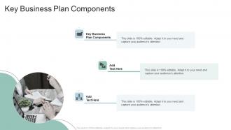 Key Business Plan Components In Powerpoint And Google Slides Cpb