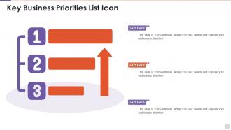 Key Business Priorities List Icon