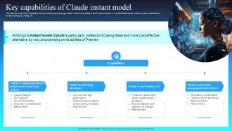Key Capabilities Of Claude Instant Model Claude AI The Newest AI Chatbot To Watch AI SS V