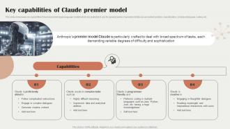 Key Capabilities Of Claude Premier Model Claude Ai The Next Rival Of Chatgpt ChatGPT SS