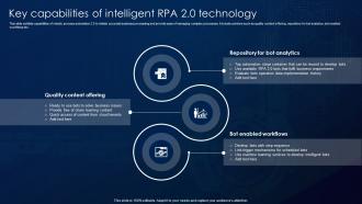 Key Capabilities Of Intelligent RPA 2 0 Technology