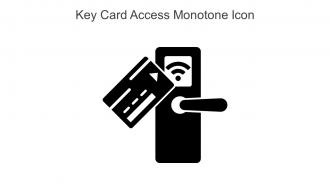 Key Card Access Monotone Icon In Powerpoint Pptx Png And Editable Eps Format