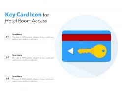 Key card icon for hotel room access