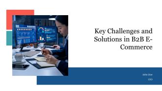 Key Challenges And Solutions In B2B E Commerce PPT Slides AT