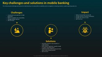 Key Challenges And Solutions In Mobile Banking E Banking Management And Services