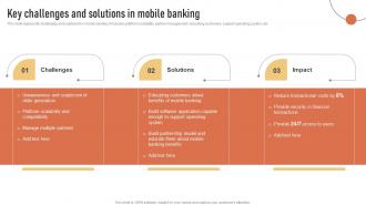 Key Challenges And Solutions In Mobile Banking Introduction To Types Of Mobile Banking Services
